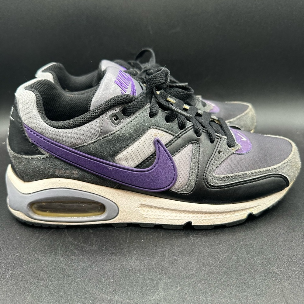 NIKE AIR MAX 2010 Command Shoes Womens size 7.5 Black/Grey/Purple #397690-005 - Picture 3 of 7